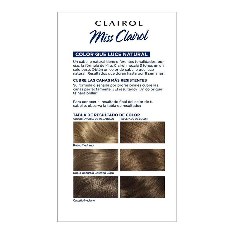 Miss Clairol Tinte Permanente 63 Castaño Dorado Extra Claro Crema
