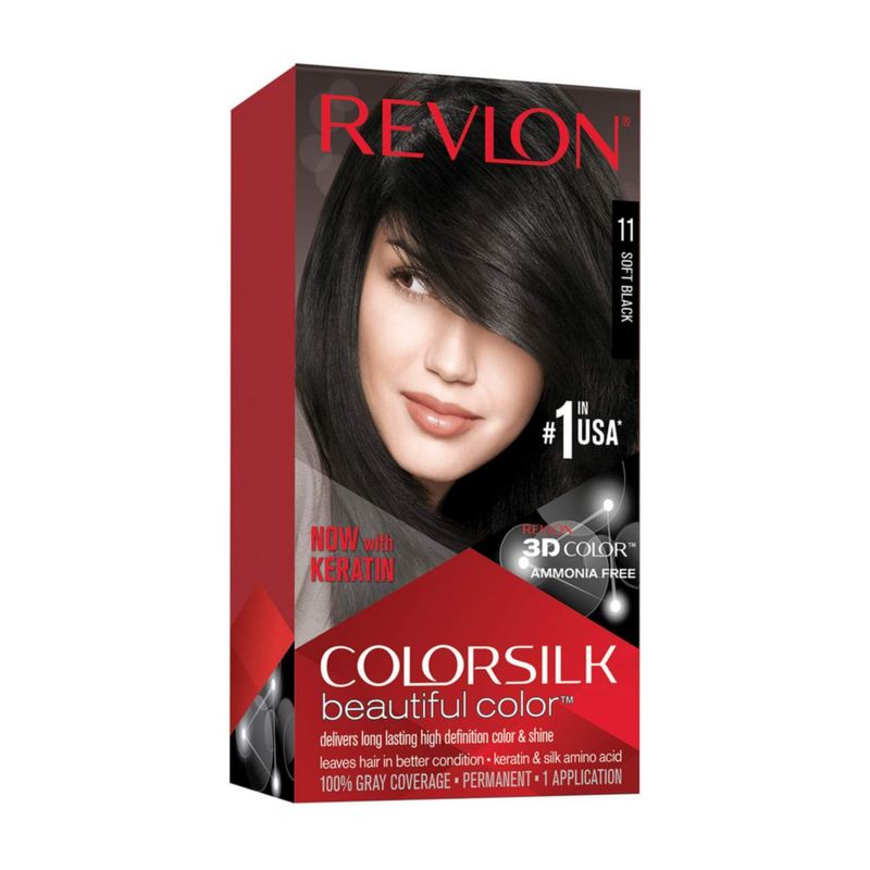 Revlon ColorSilk Beautiful Color Soft Black Kit Tinte Permanente 41