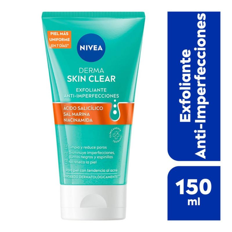 NIVEA Derma Skin Clear Gel Exfoliante Anti imperfecciones 150 ml