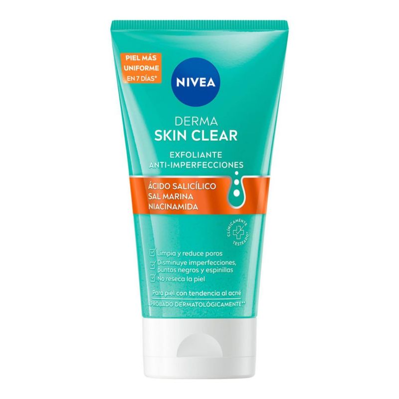 NIVEA Derma Skin Clear Gel Exfoliante Anti imperfecciones 150 ml