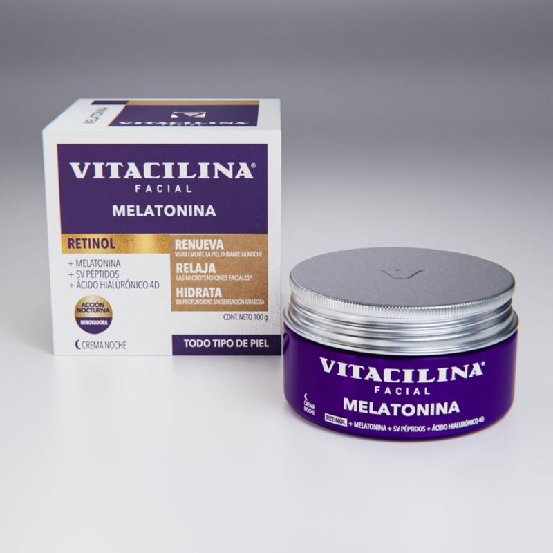 Vitacilina Facial Melatonina Crema Nocturna 100g