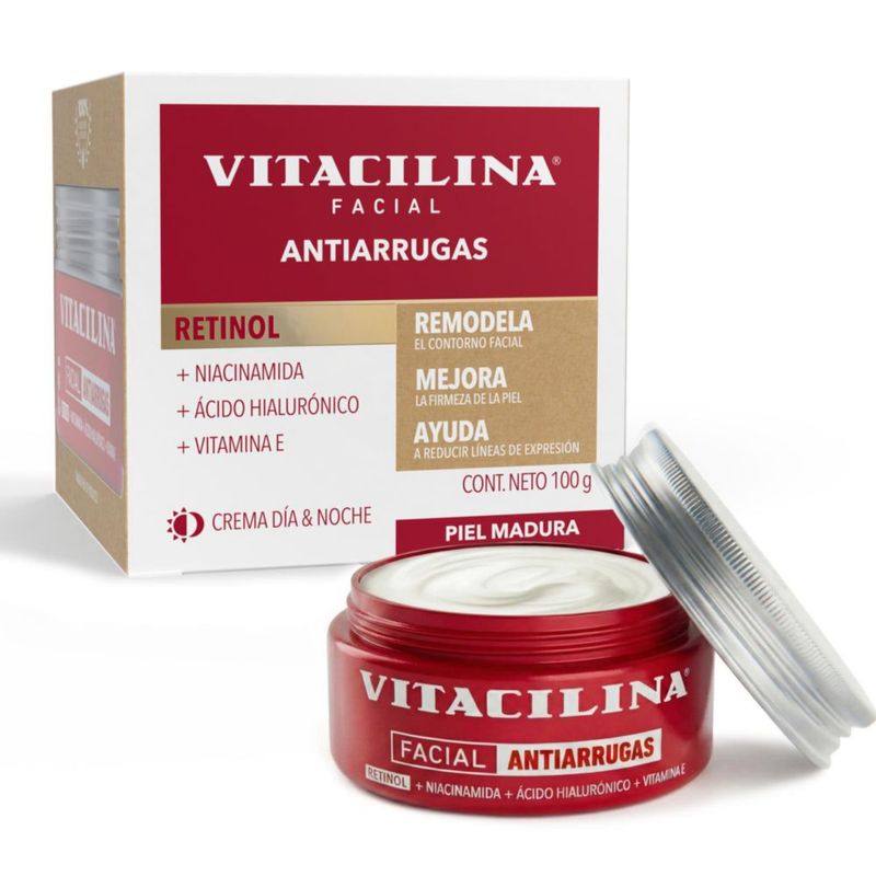Crema Facial Antiarrugas Vitacilina 100g