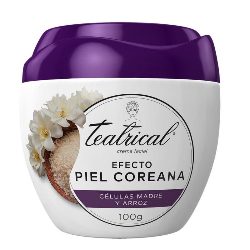 TEATRICAL Piel Coreana Crema Facial Con Células Madre y Arroz 100g