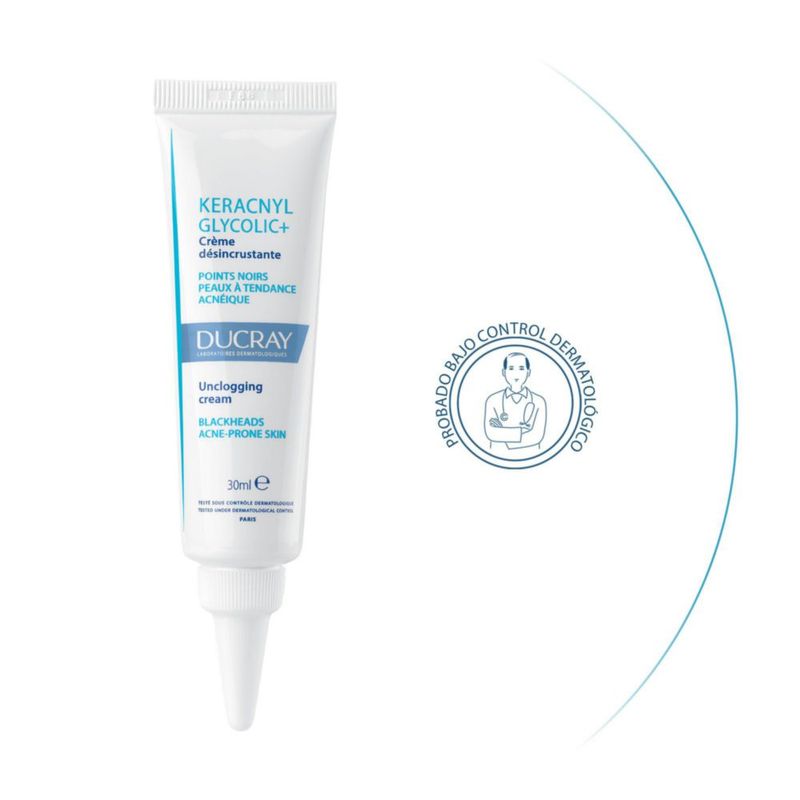 DUCRAY Keracnyl Glycolic Crema Desincrustante 30ml