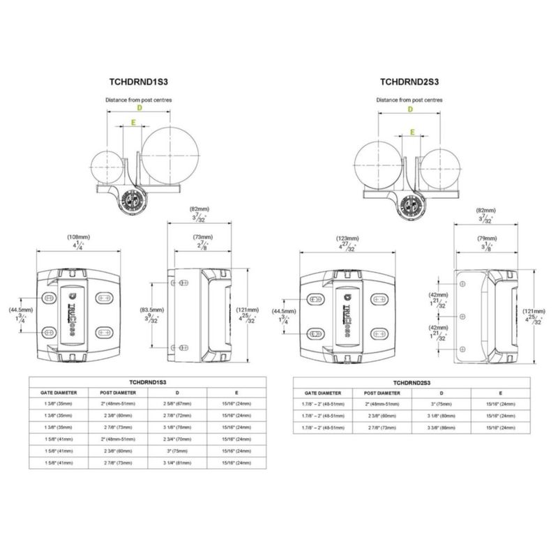 Bisagra para Puerta D&D TECHNOLOGIES TruClose Negra - Pack de 2