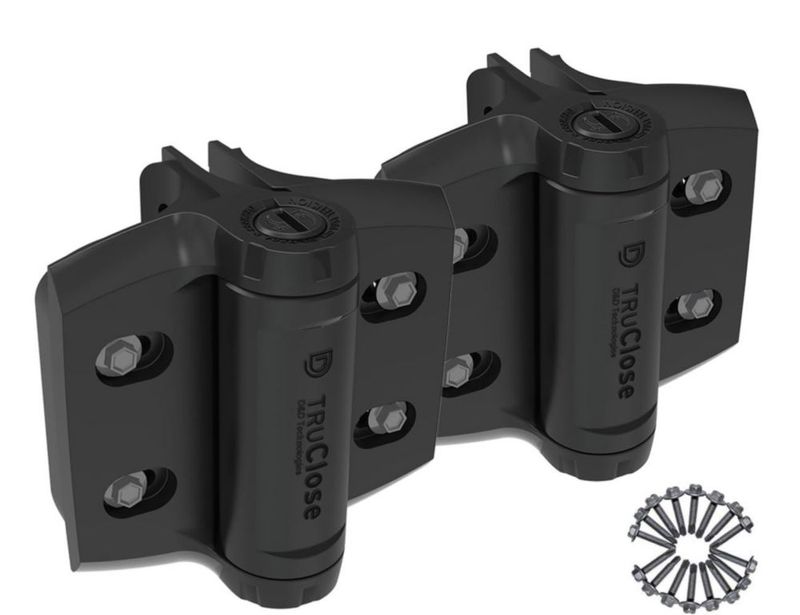 Bisagra para Puerta D&D TECHNOLOGIES TruClose Negra - Pack de 2