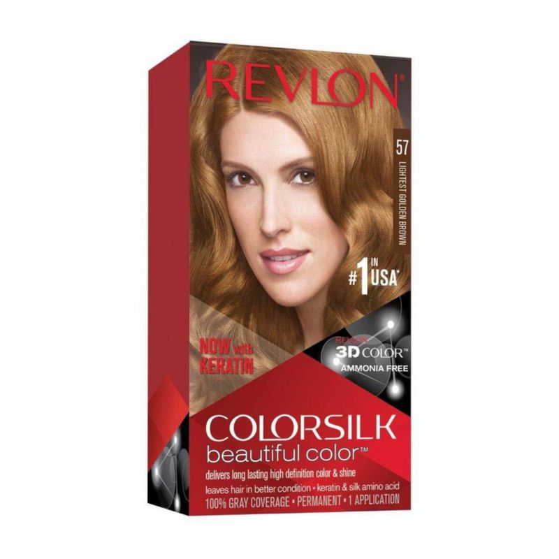 Beautiful Color Keratina Castaño Dorado Muy Claro Tono 57 Revlon