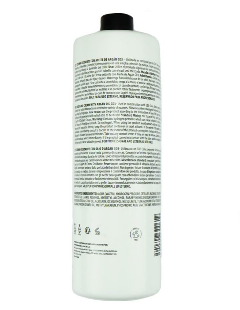 Peroxido 30 Volumenes 1000Ml GD3 Hecho en Italia