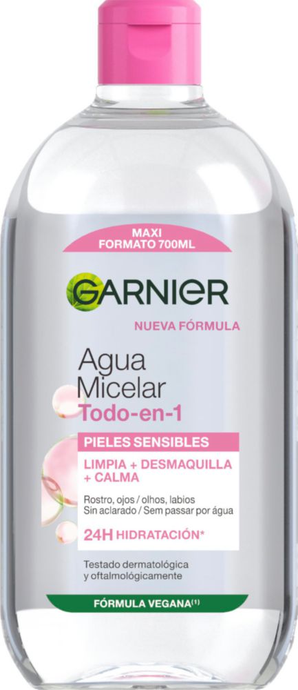 Agua Micelar Garnier 700ml Hipoalergénica Sin Fragancia