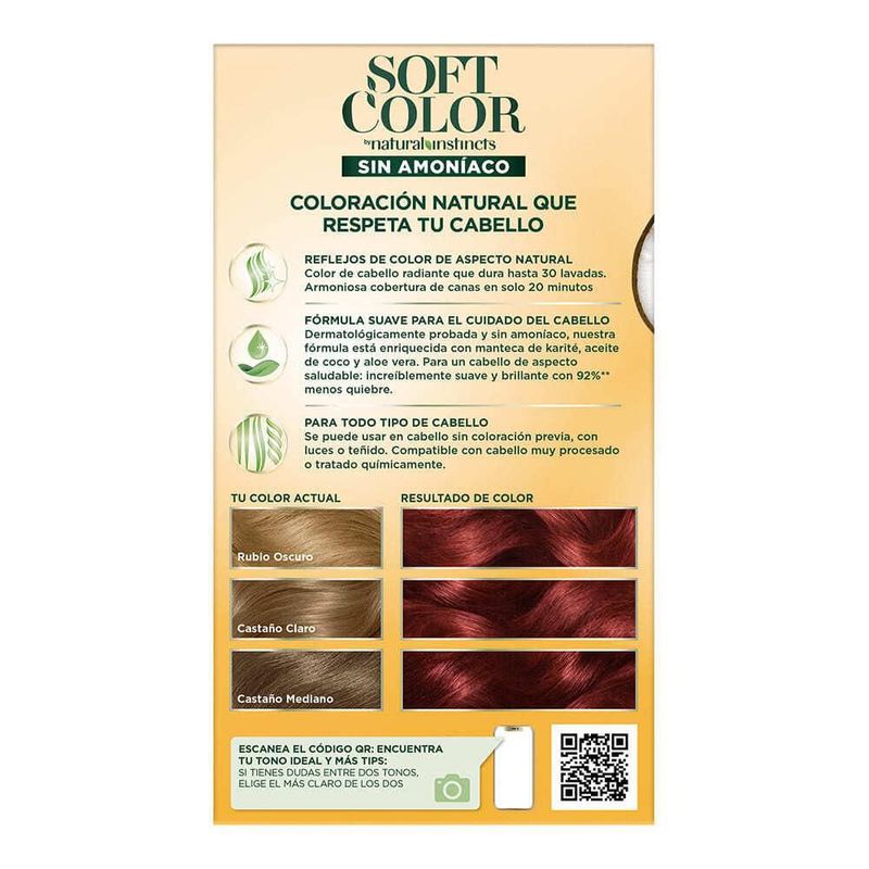 Soft Color Tinte Semi Permanente Cobrizo 5554 70ml