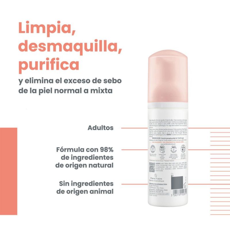 AVENE Espuma Limpiadora Facial 150ml Piel Normal a Mixta