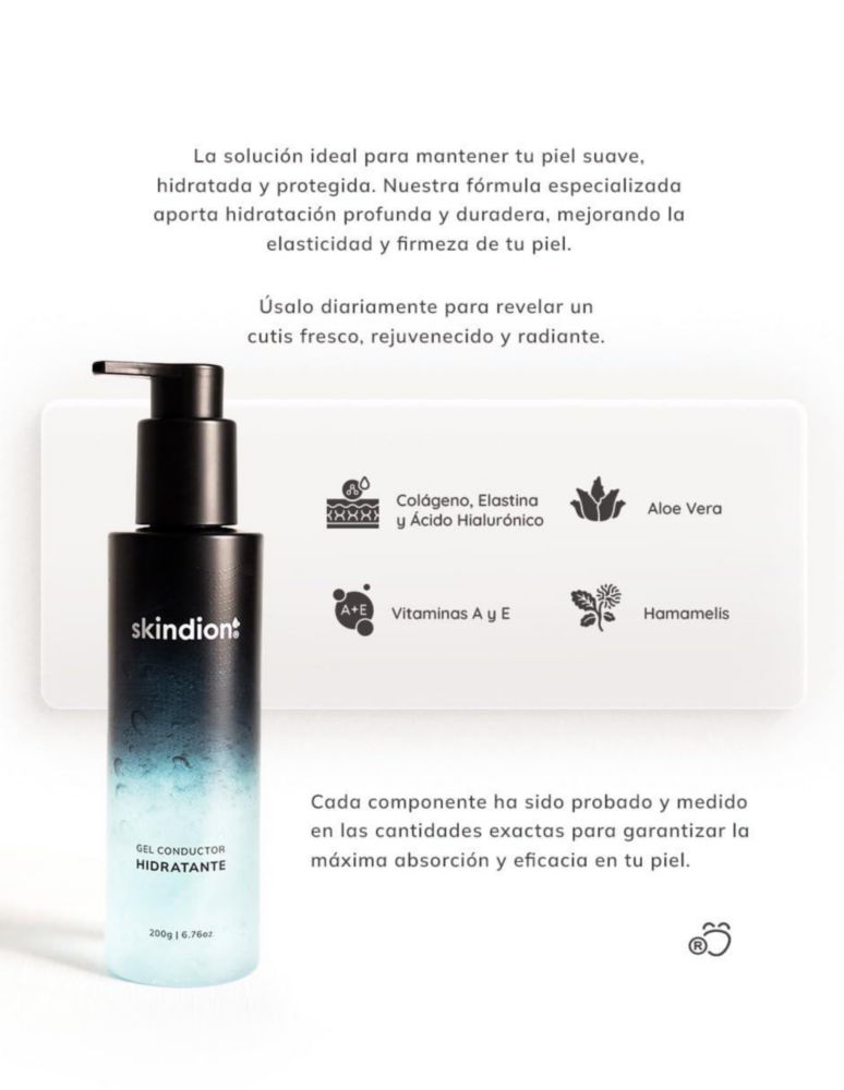 Gel Hidratante Facial Skindion Ácido Hialurónico Colágeno 6 76 fl oz