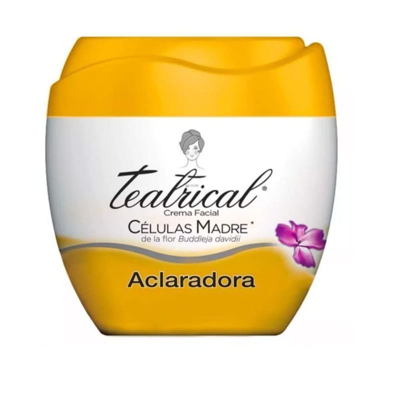 TEATRICAL Crema Facial Aclarante 200g Con Células Madre y Vitamina C