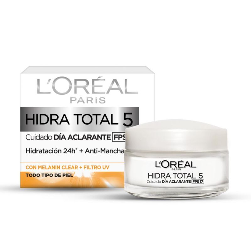 L Oreal Paris Crema Aclarante Fps17 Hidra Total 5 Anti Manchas 50ml