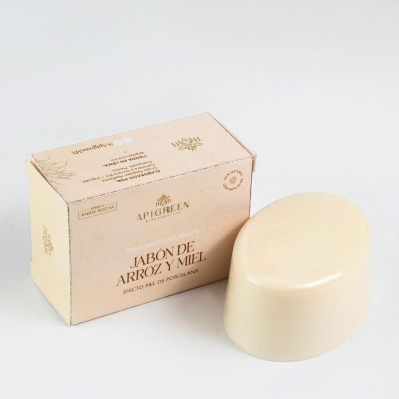 Jabón Exfoliante Arroz Miel APIGREEN 250g