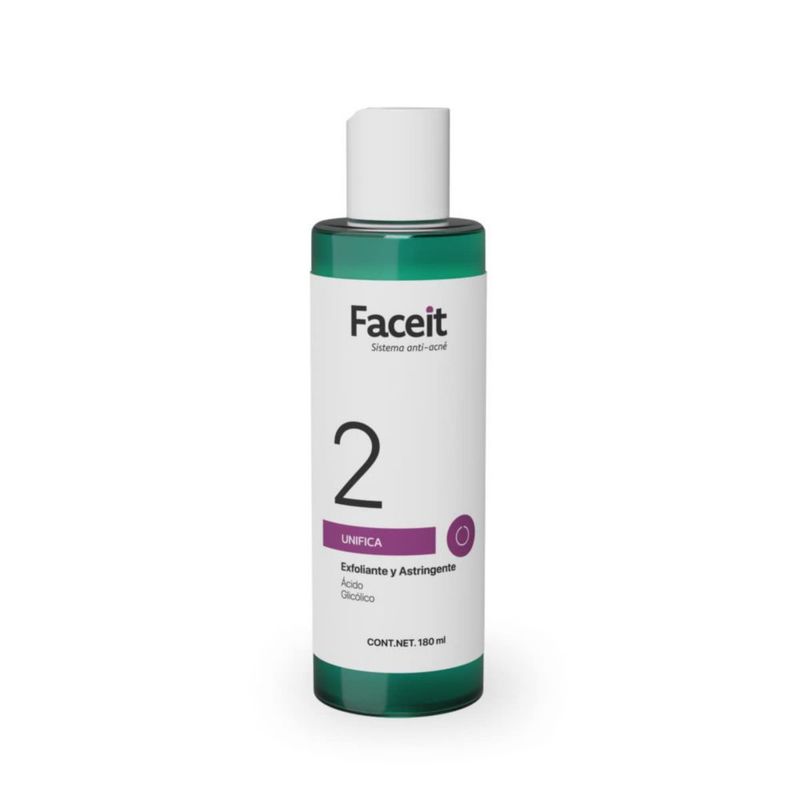 Faceit Tónico Facial Ácido Glicólico 180 ml Aloe Vera Piel Acné