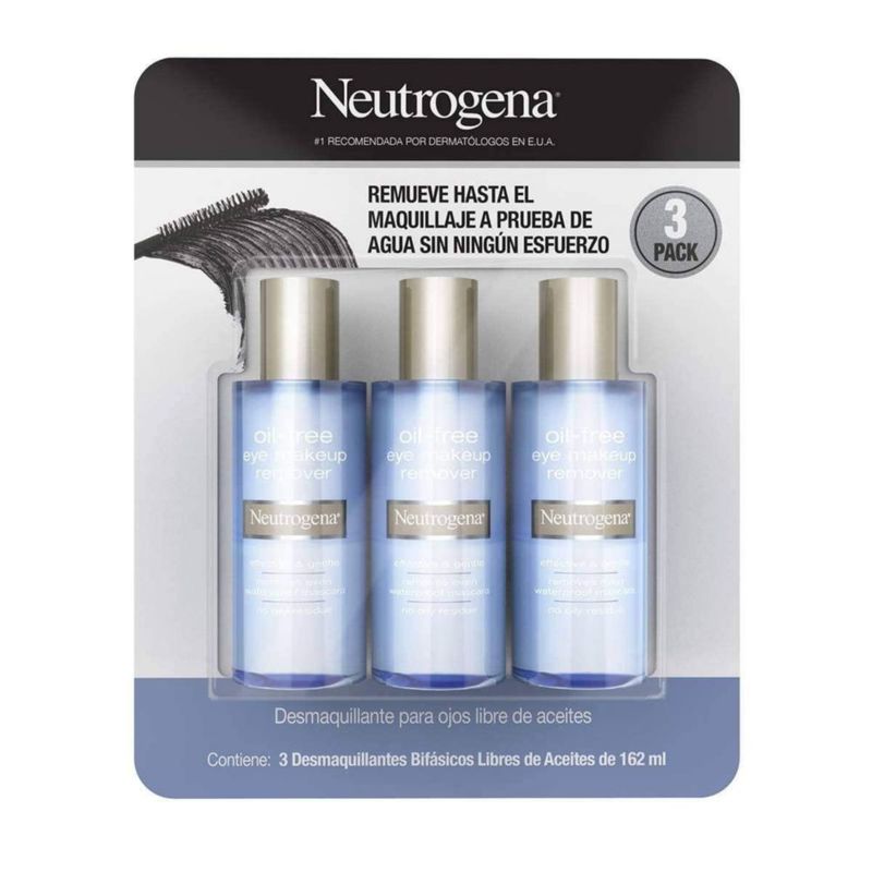 Neutrogena Limpiador de Maquillaje de Ojos Sin Aceite 5 5 Oz Pack of 3