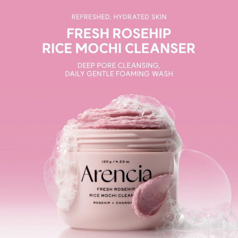 Arencia Limpiador Facial Rosa Mosqueta Arroz 120g Exfoliante