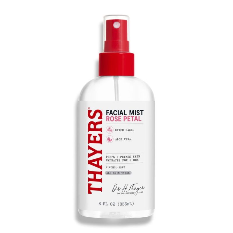 Thayers Alcohol Free Rose Petal Witch Hazel Facial Mist Toner 8 Ounce