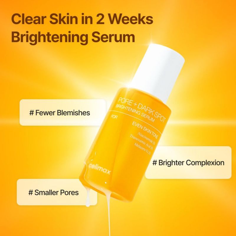 Suero iluminador CELIMAX Pore 30 ml Niacinamida Ácido Tranexámico