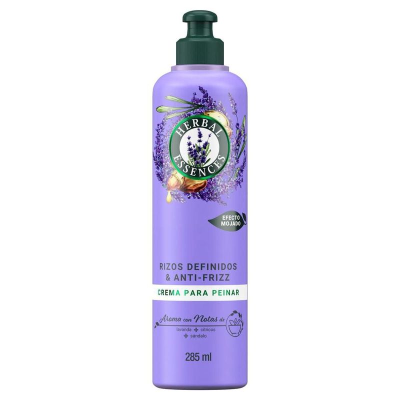 Crema para Peinar Herbal Essences Lavanda 285 ml Controla Frizz y
