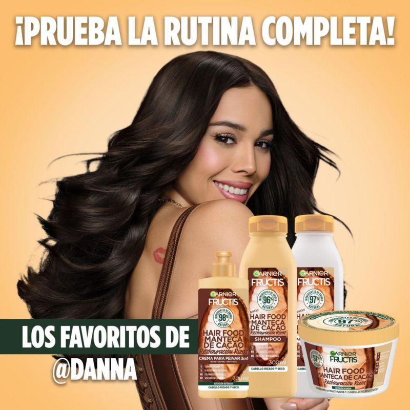 Garnier Fructis Hair Food Manteca de Cacao Mascarilla Rizos 350ml