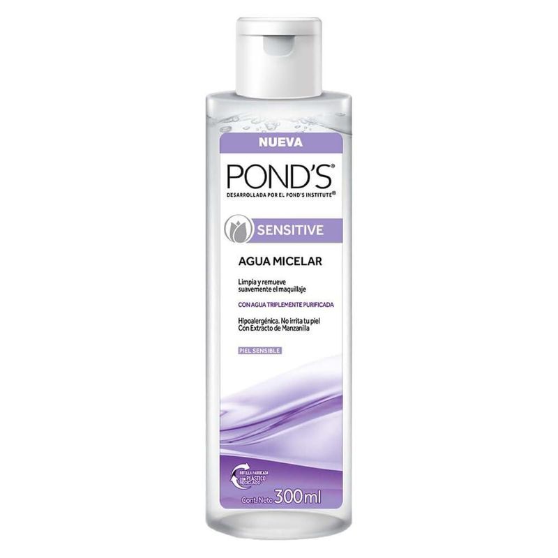 Pond s Agua Micelar Sensitive 300 ml Extracto Manzanilla Piel Sensible