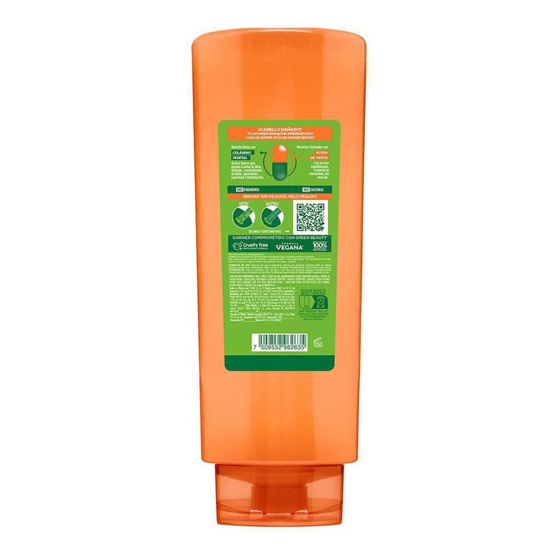 Acondicionador Garnier Fructis Borrador de Daño Control Grasa 650ml