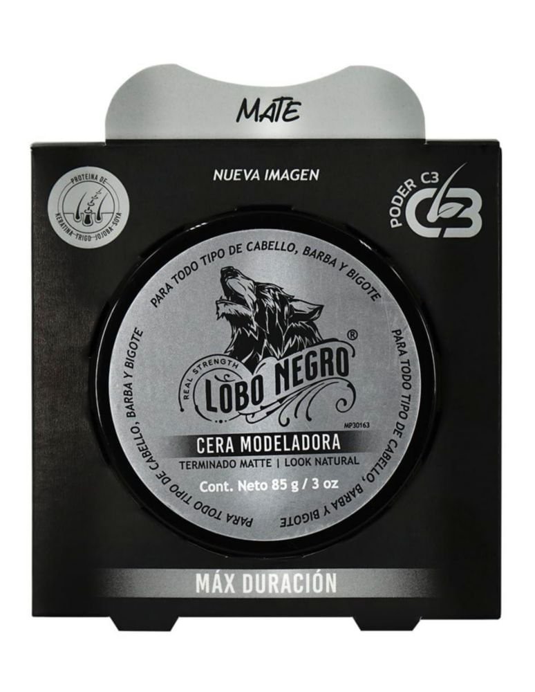 Cera Modeladora LOBO NEGRO Terminado Matte 85g