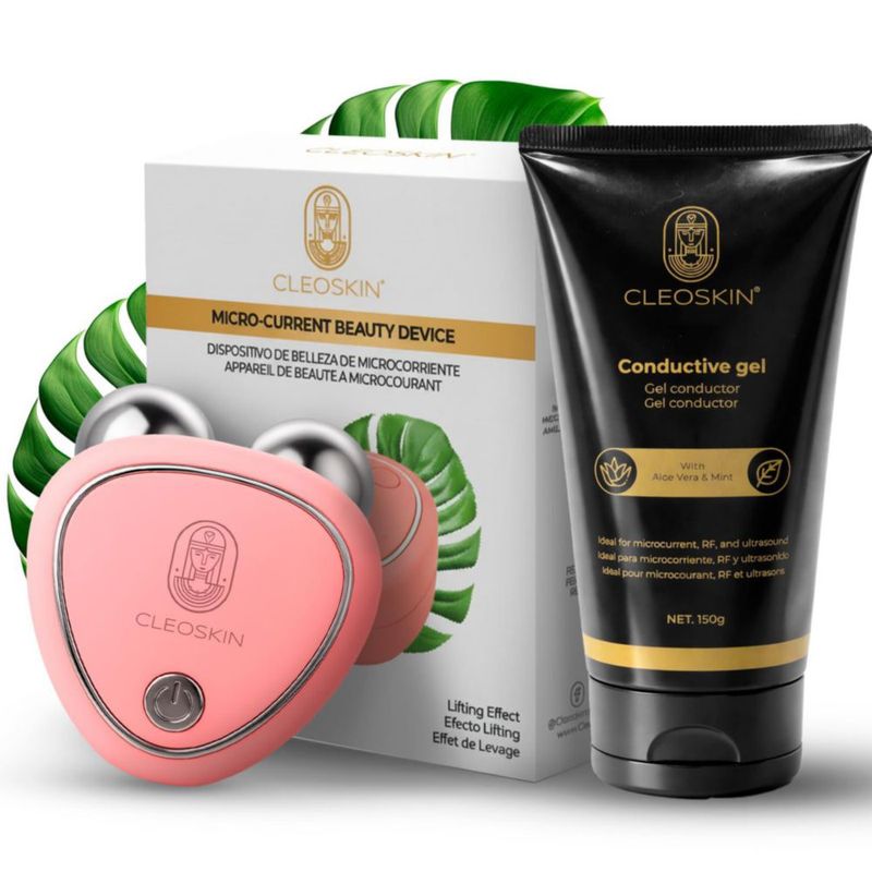 CLEOSKIN Kit Microcorriente EMS Gel Conductor Pro Juventud 150ml