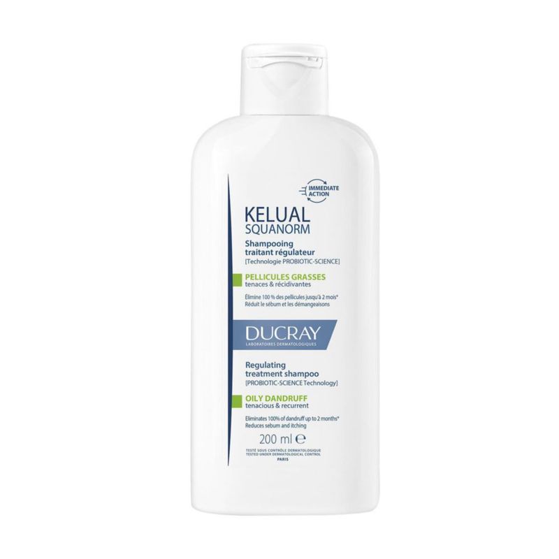 DUCRAY Kelual Squanorm Shampoo Tratante Caspa Grasa 200ml
