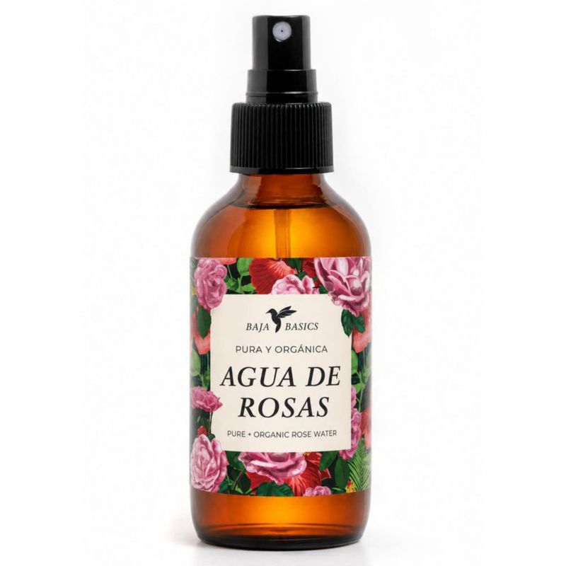 Agua de Rosas Marroquí Tónico Facial Hidratante para Piel y Cabello