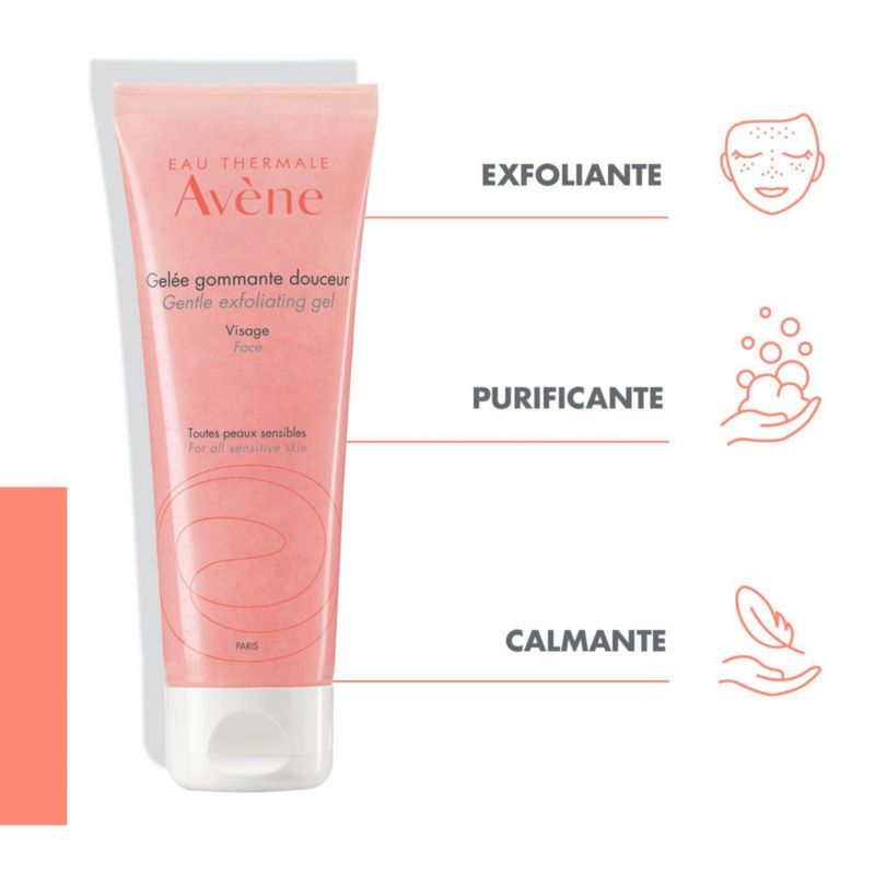 Avene Gel Exfoliante Facial Suave 75ml Piel Sensible
