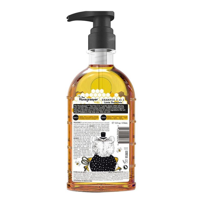 Champú The Honeykeeper Miel Orgánica Hipoalergénico Chamomile 414ml
