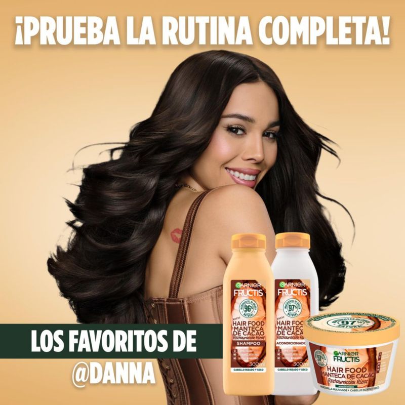 Kit Garnier Fructis HairFood Manteca Cacao Rutina para Rizos 1 4 kg