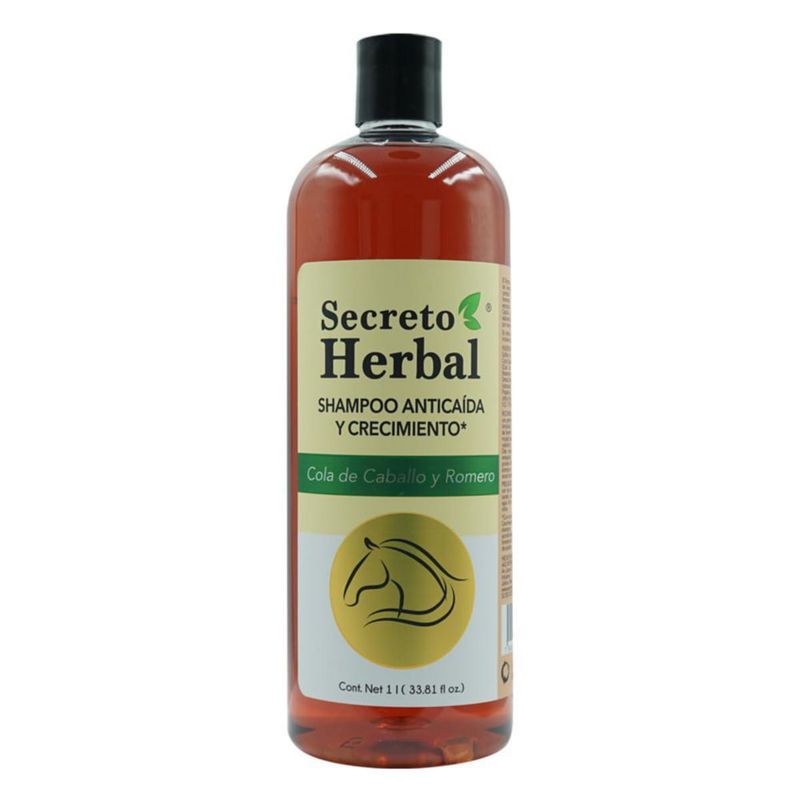 Secreto Herbal Shampoo Anticaída 1 Litro Cola de Caballo Romero