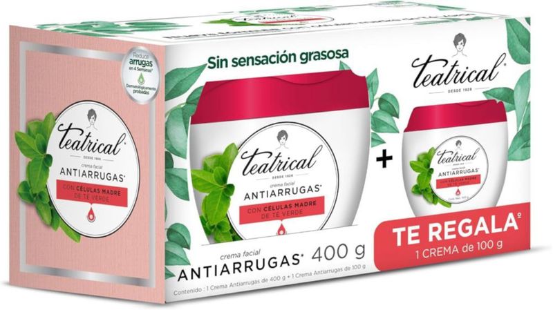 Teatrical Antiarrugas KIT Crema Facial 400GR 100GR