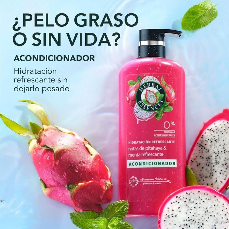 Acondicionador Hidratación Refrescante Herbal Essences 600 ml