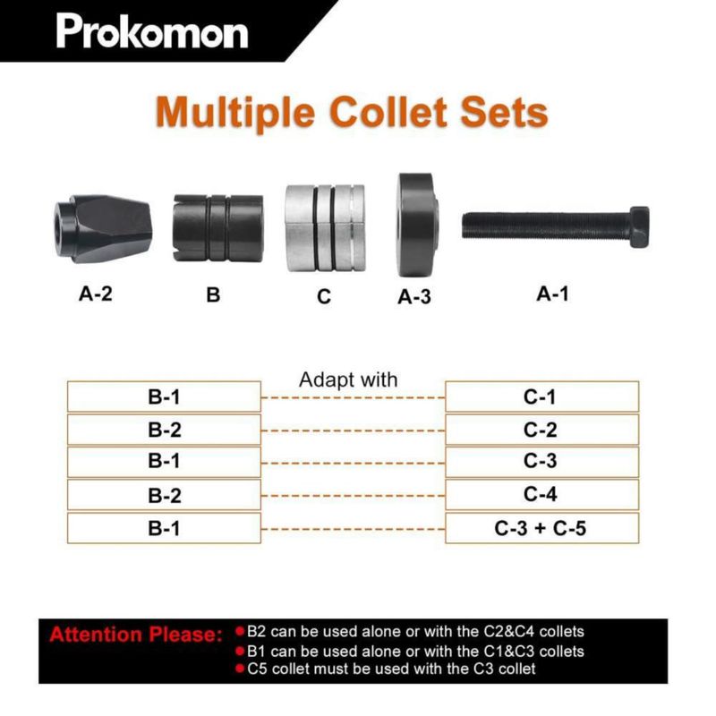 Kit Prokomon Estirador de Tubos 1-5/8" a 4-1/4"