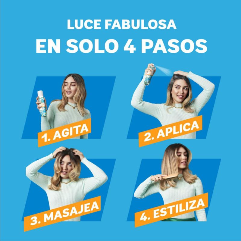 Batiste Shampoo en Seco Fresh 200 ml Refresca el Pelo Sin Usar Agua