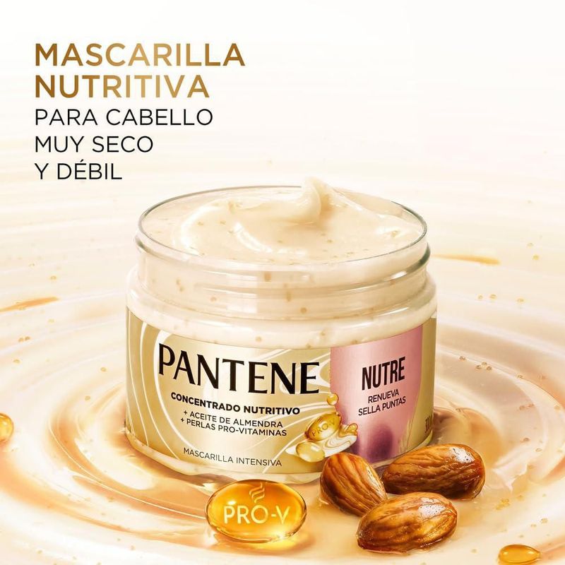 Pantene Mascarilla para cabello Nutre y Sella Puntas 300 ml