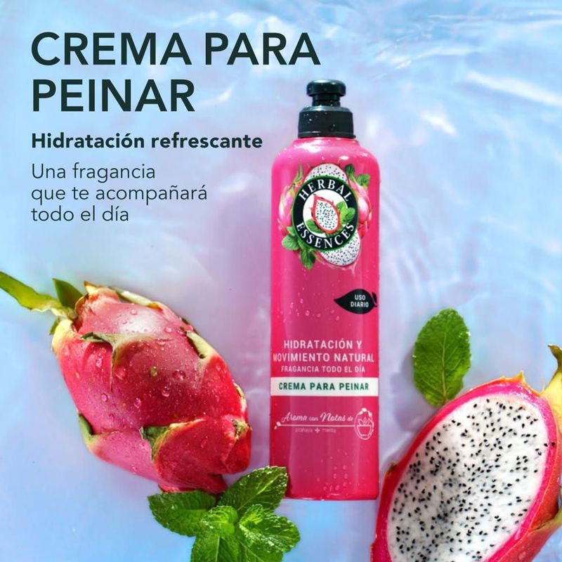 Crema de Peinar Herbal Essences Notas de Pitahaya 300 ml