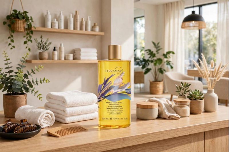 Terramar Óleo Tratamiento para Cabello 3 En 1 Con Argan Y Macadamia