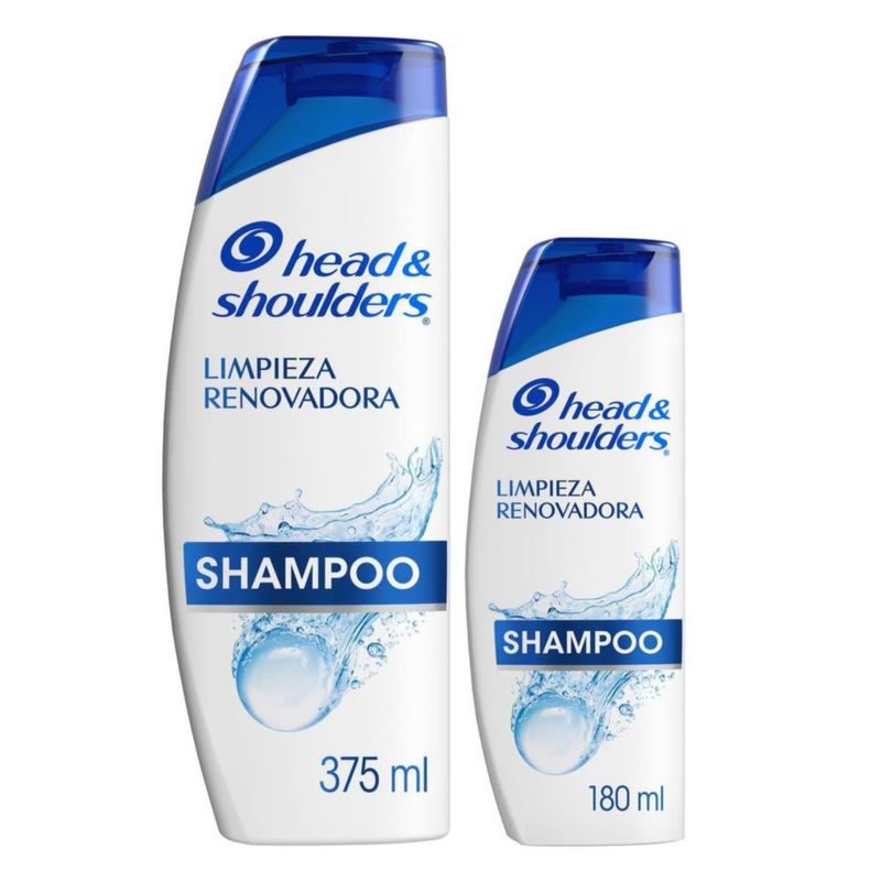 Shampoo Head Shoulders Limpieza Renovadora 375 ml 180 ml