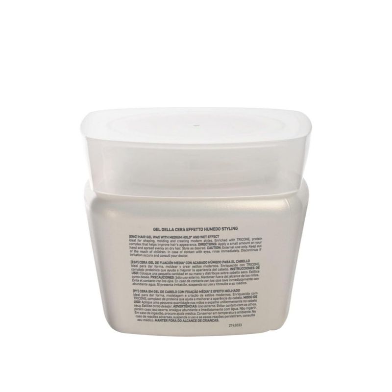 Gel Della Cera Efecto Húmedo 280g Tec Italy Acabado Húmedo Estiliza y