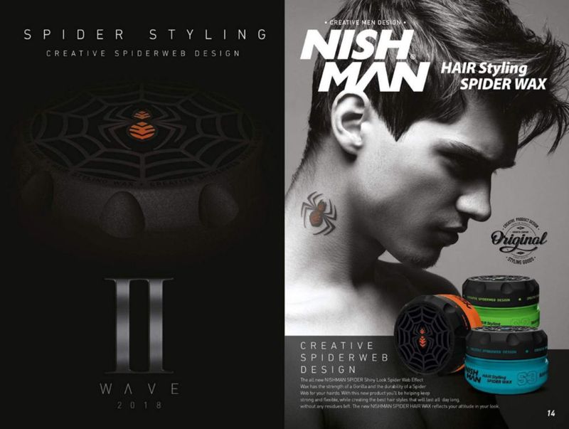 Nishman Hair Styling Spider Wax S3 BlueWeb 150 ml