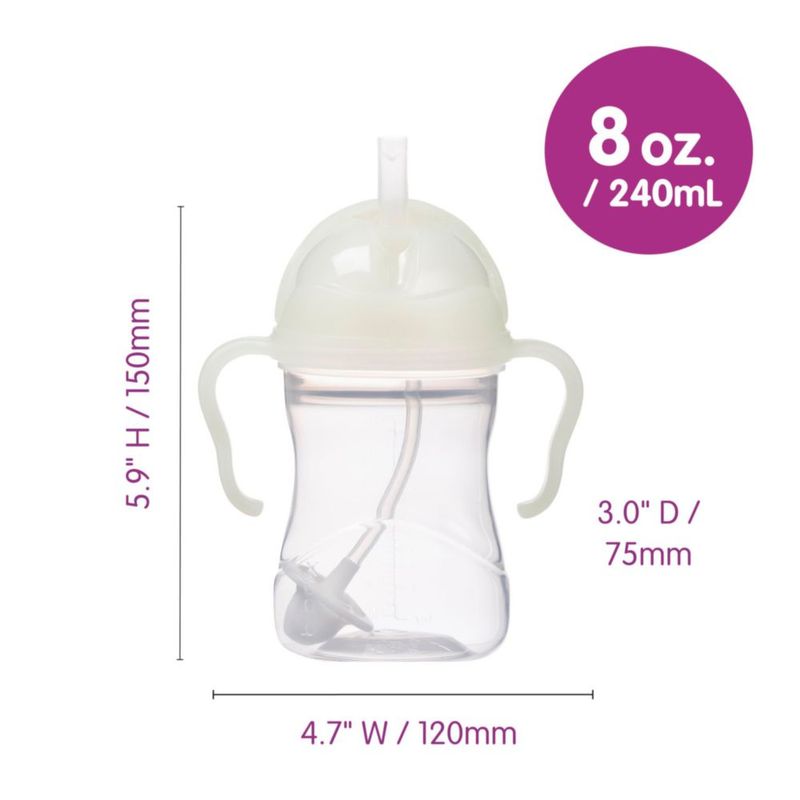 Vaso para Bebé b.box con Popote Ponderado 240 mL Brilla en la Oscuridad