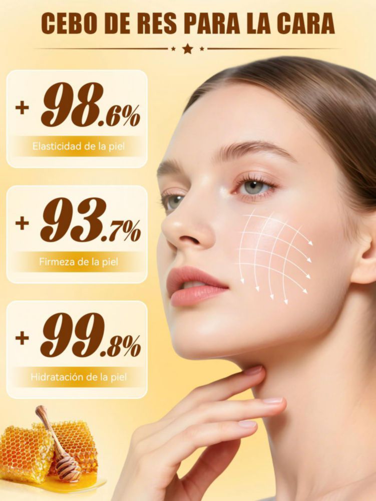 Cebo de Res para la Cara FSHNSH Crema de Sebo y Miel Hidratante