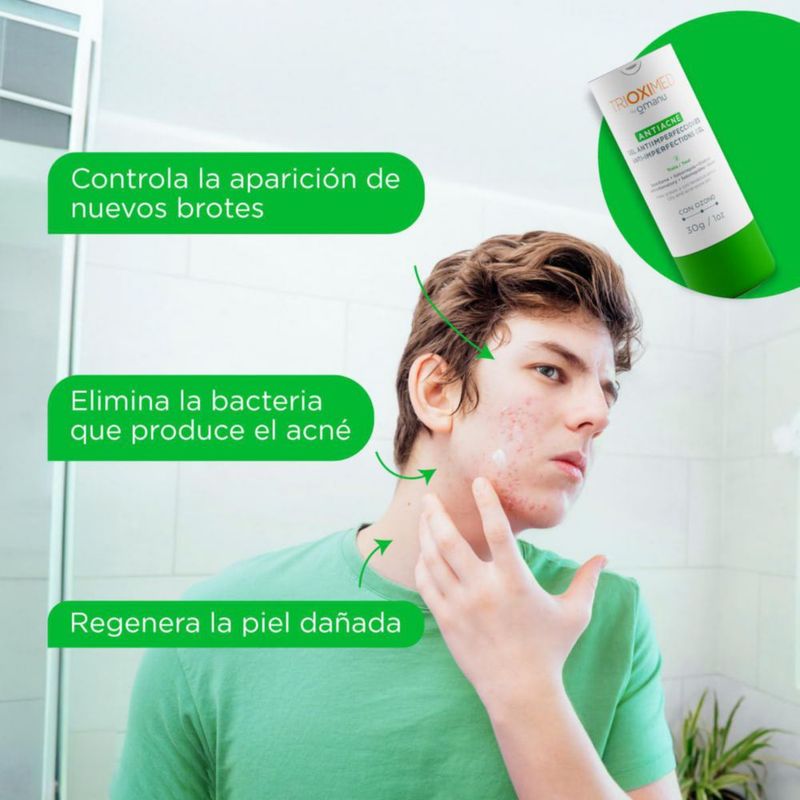 Gel Crema antiacné Trioximed Aceite Girasol Ozonizado 30ml