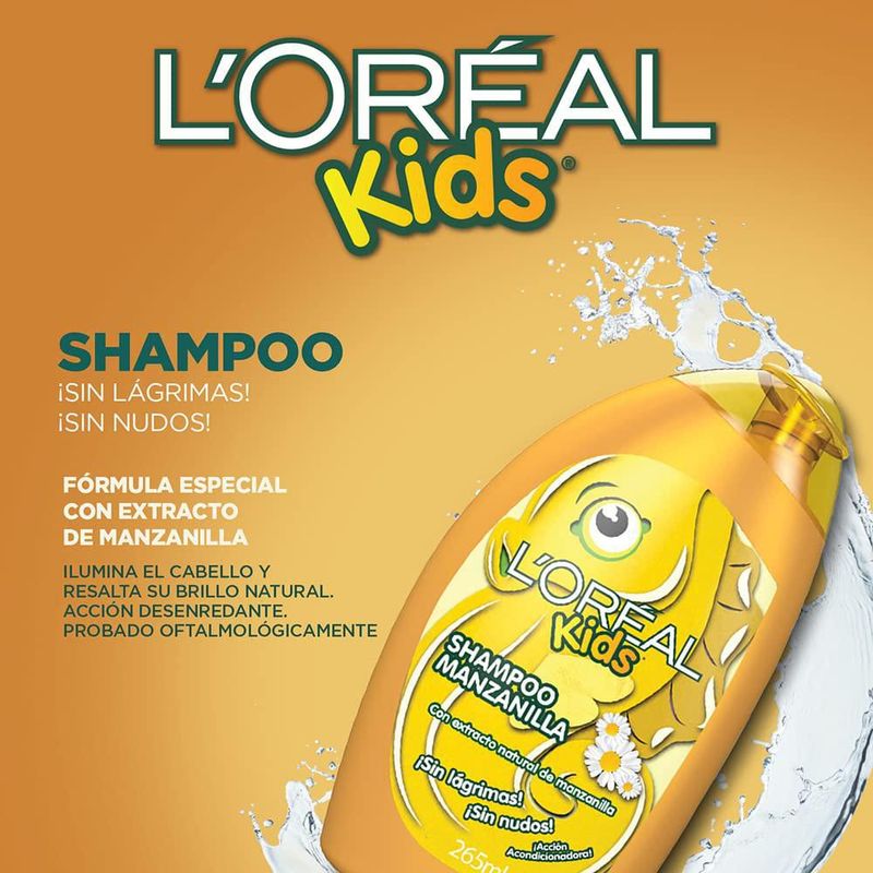 L Oreal Paris Kids Shampoo Manzanilla 260ml Sin Lágrimas Sin Nudos